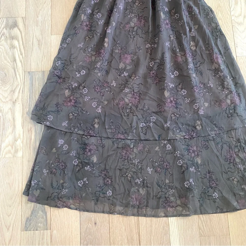 Disturbia Arnora Tiered Shirred Bodice Maxi Dress - Picture 3 of 12